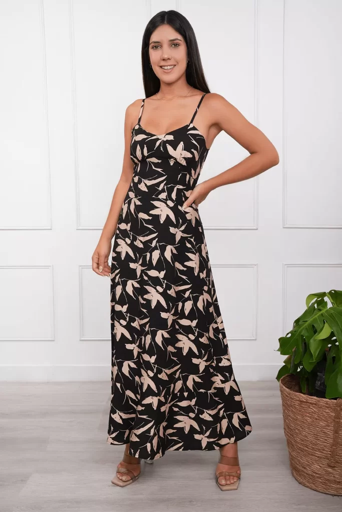 Vestido estampado de mujer